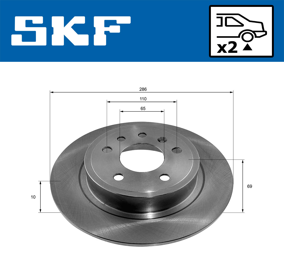 SKF Remschijf VKBD 90525 S2
