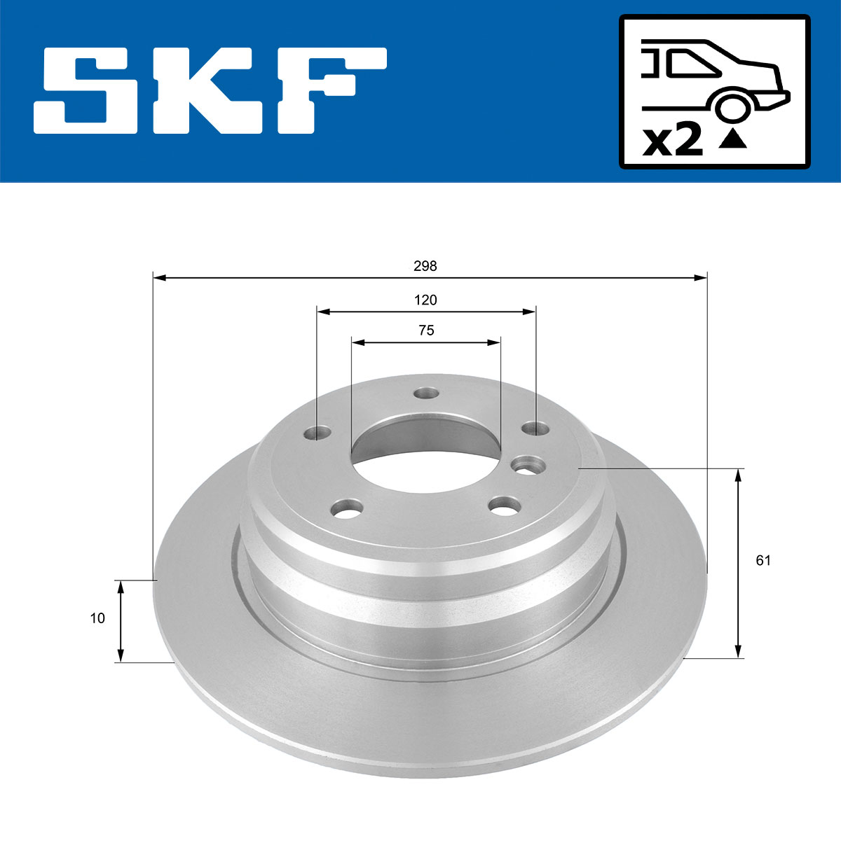 SKF Remschijf VKBD 90543 S2