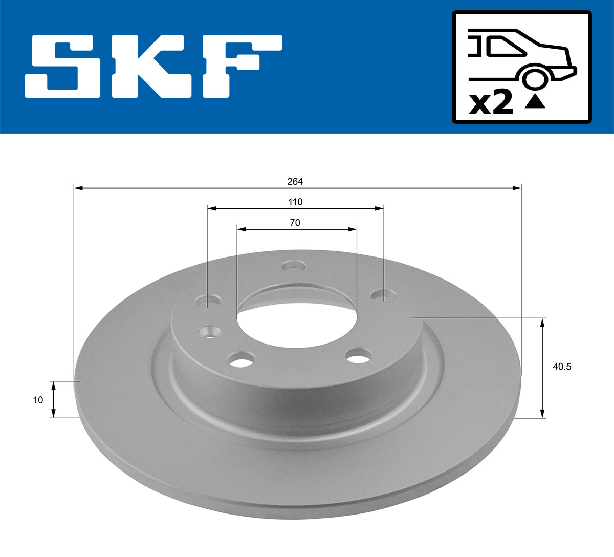 SKF Remschijf VKBD 90624 S2