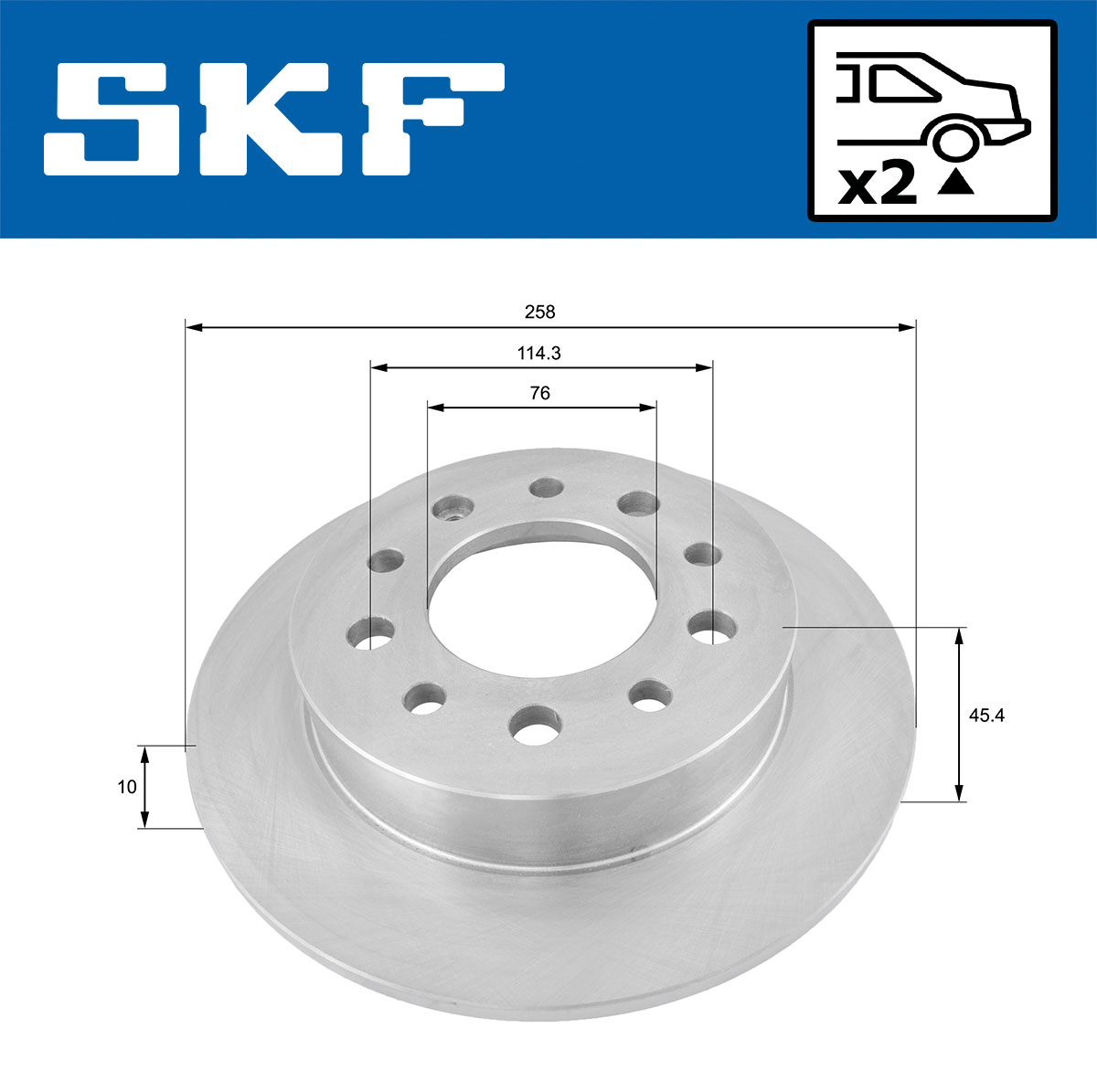 SKF Remschijf VKBD 90637 S2