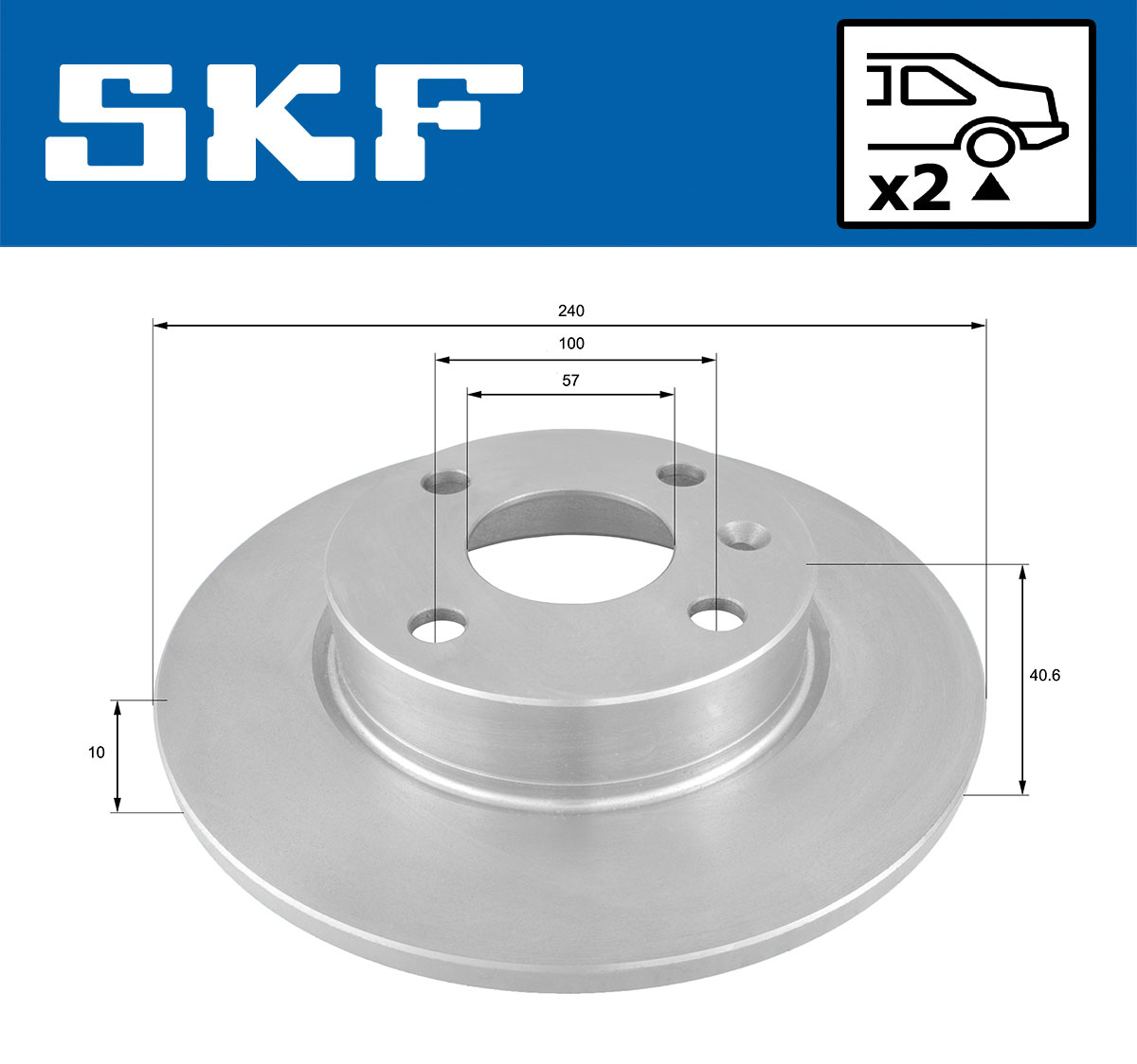 SKF Remschijf VKBD 90720 S2