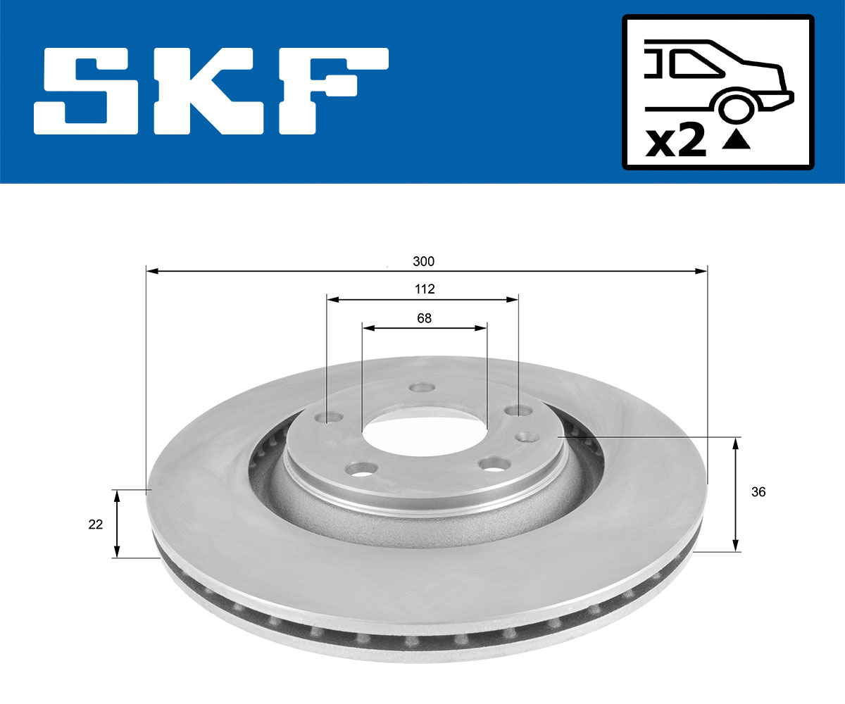 SKF Remschijf VKBD 90779 V2