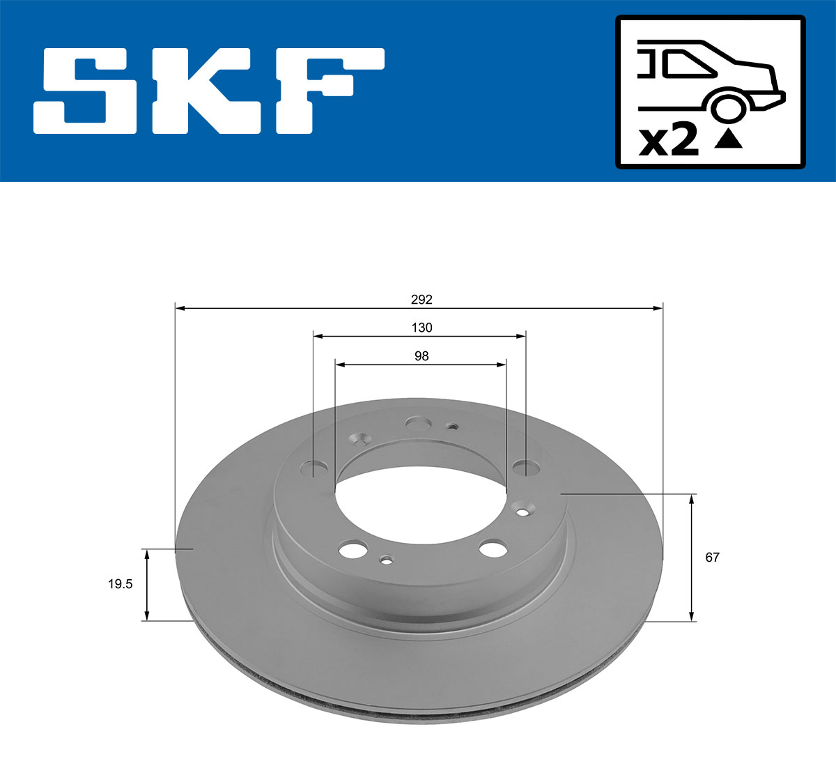 SKF Remschijf VKBD 90925 V2