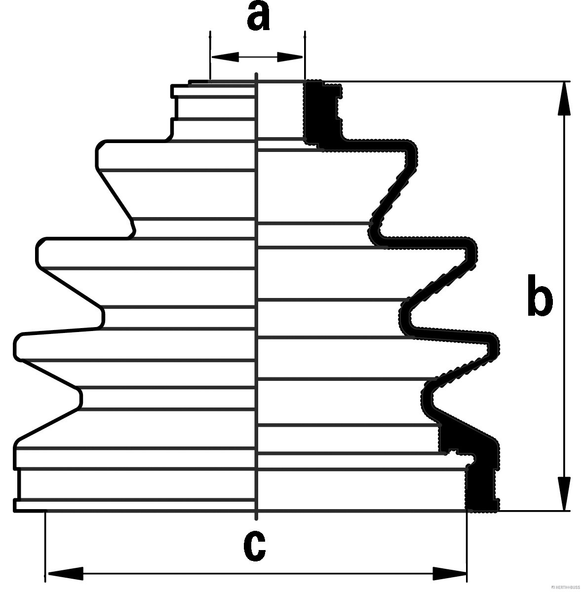 Herth+Buss Jakoparts Aandrijfashoes J2861001