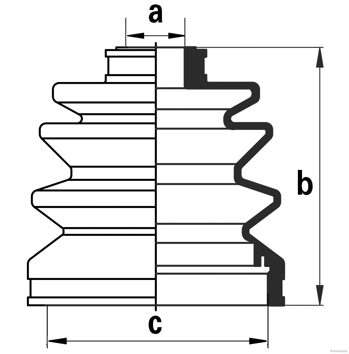 Herth+Buss Jakoparts Aandrijfashoes J2861002