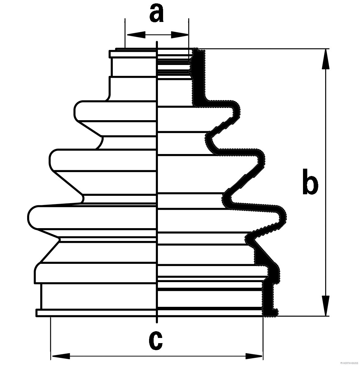 Herth+Buss Jakoparts Aandrijfashoes J2861016