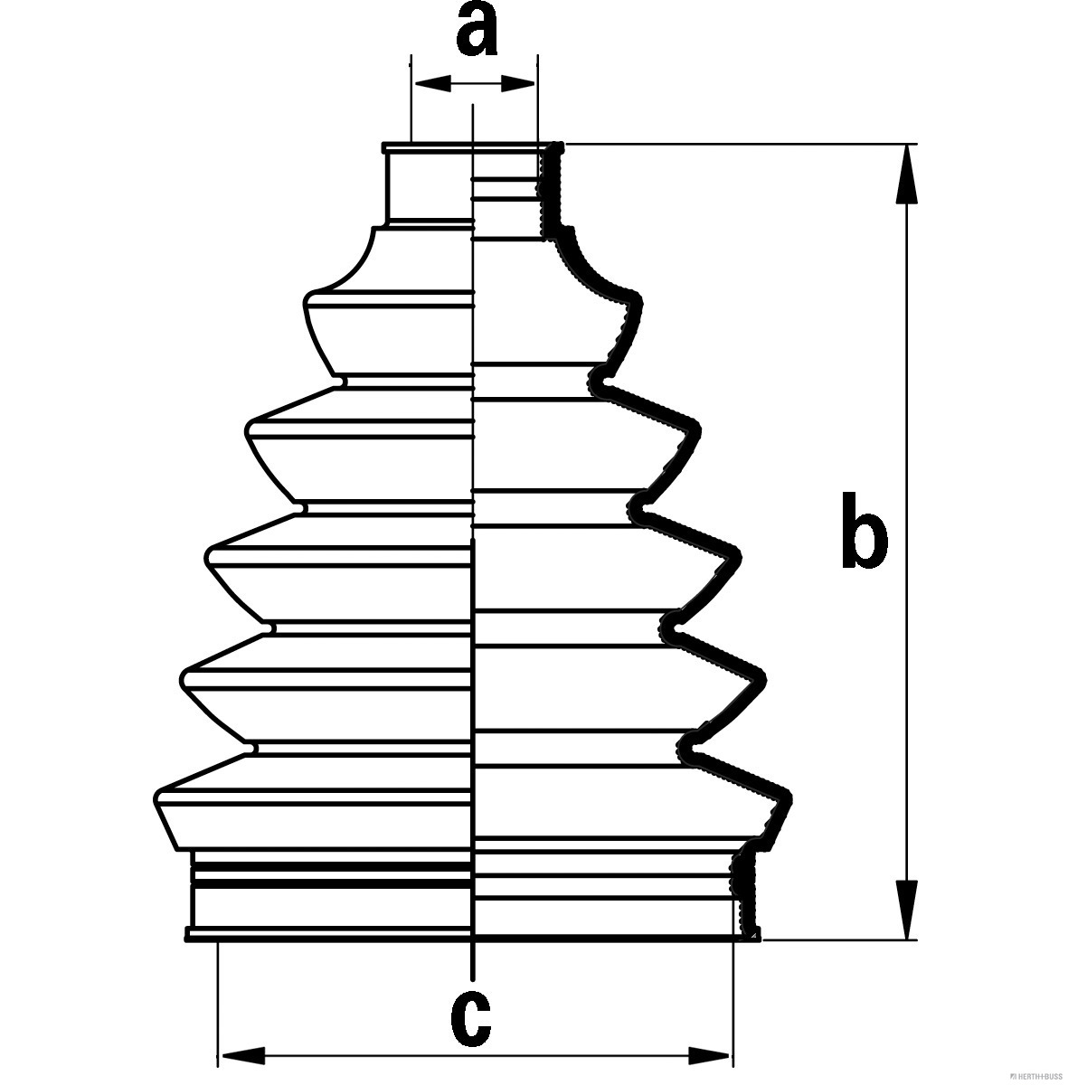 Herth+Buss Jakoparts Aandrijfashoes J2861025