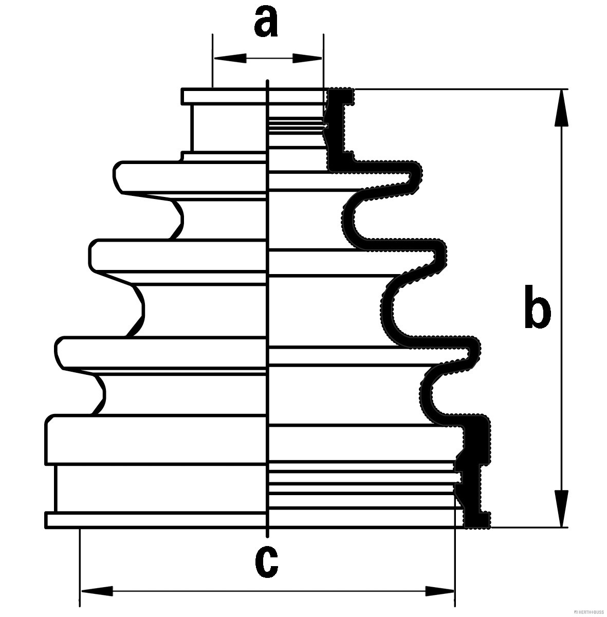 Herth+Buss Jakoparts Aandrijfashoes J2862001