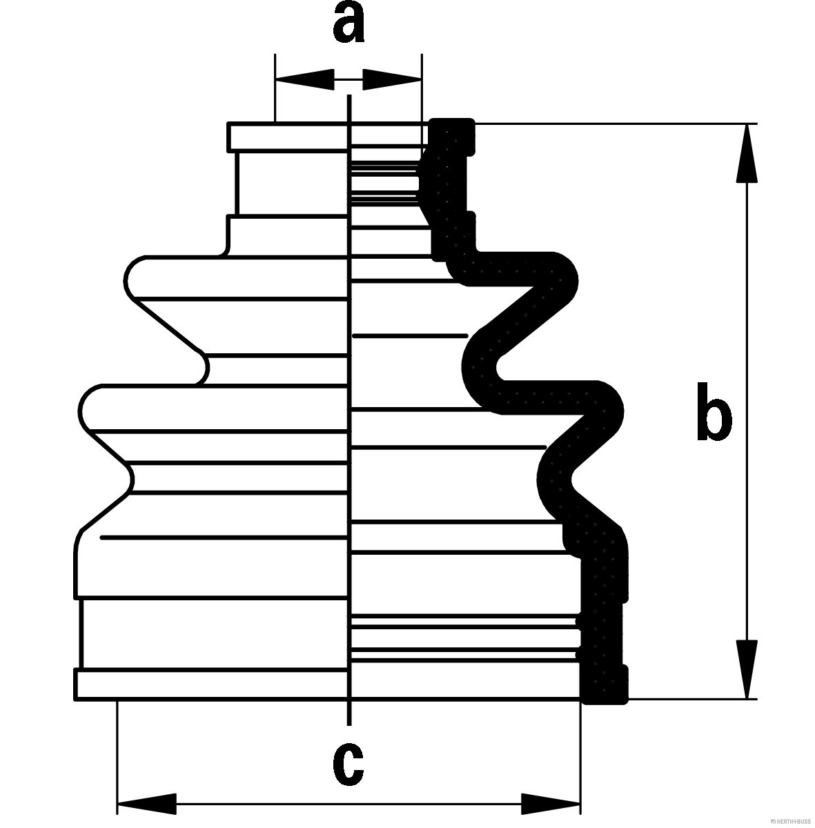 Herth+Buss Jakoparts Aandrijfashoes J2867014