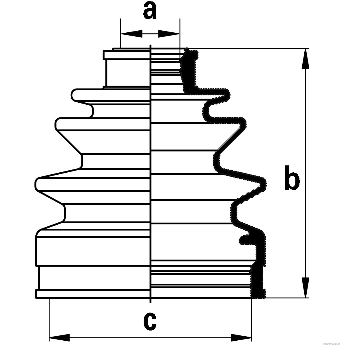 Herth+Buss Jakoparts Aandrijfashoes J2868003