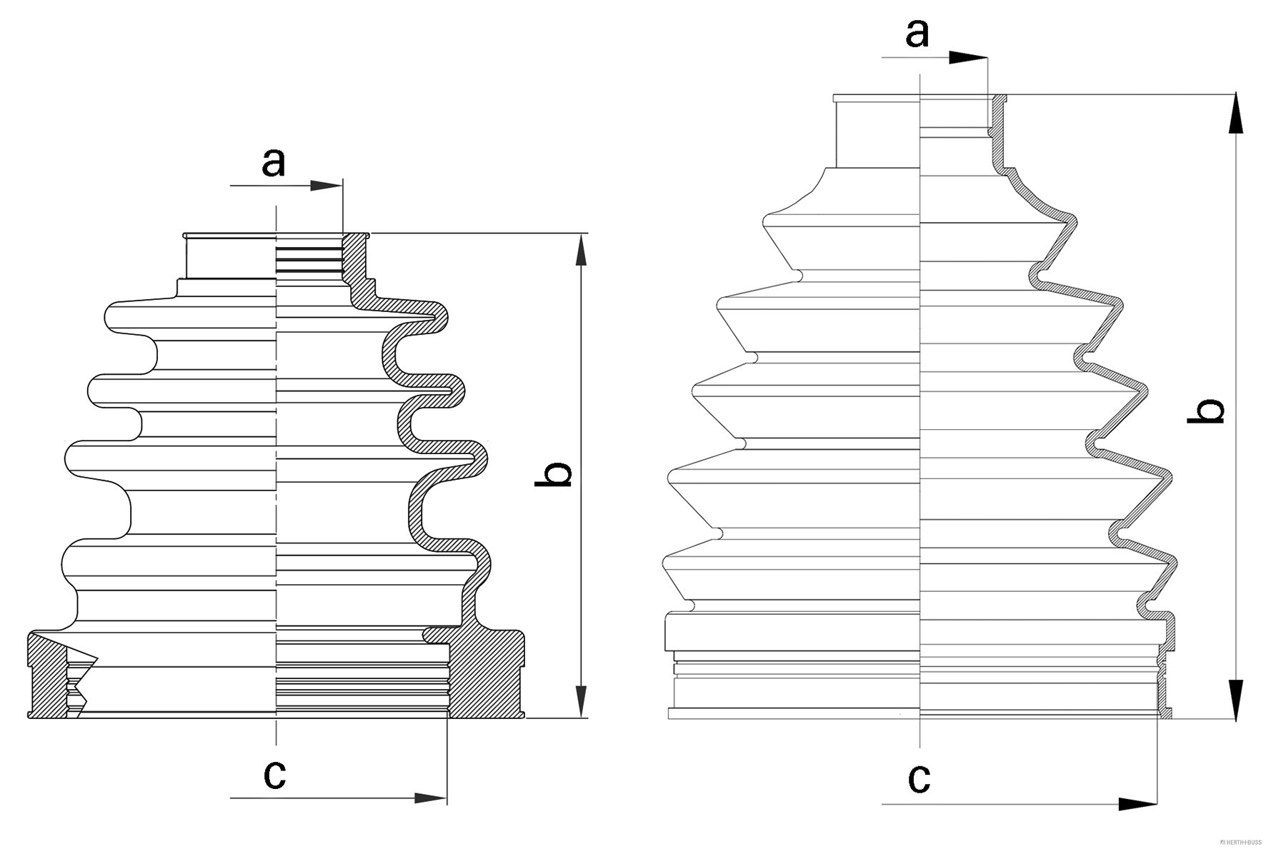 Herth+Buss Jakoparts Aandrijfashoes J2872003