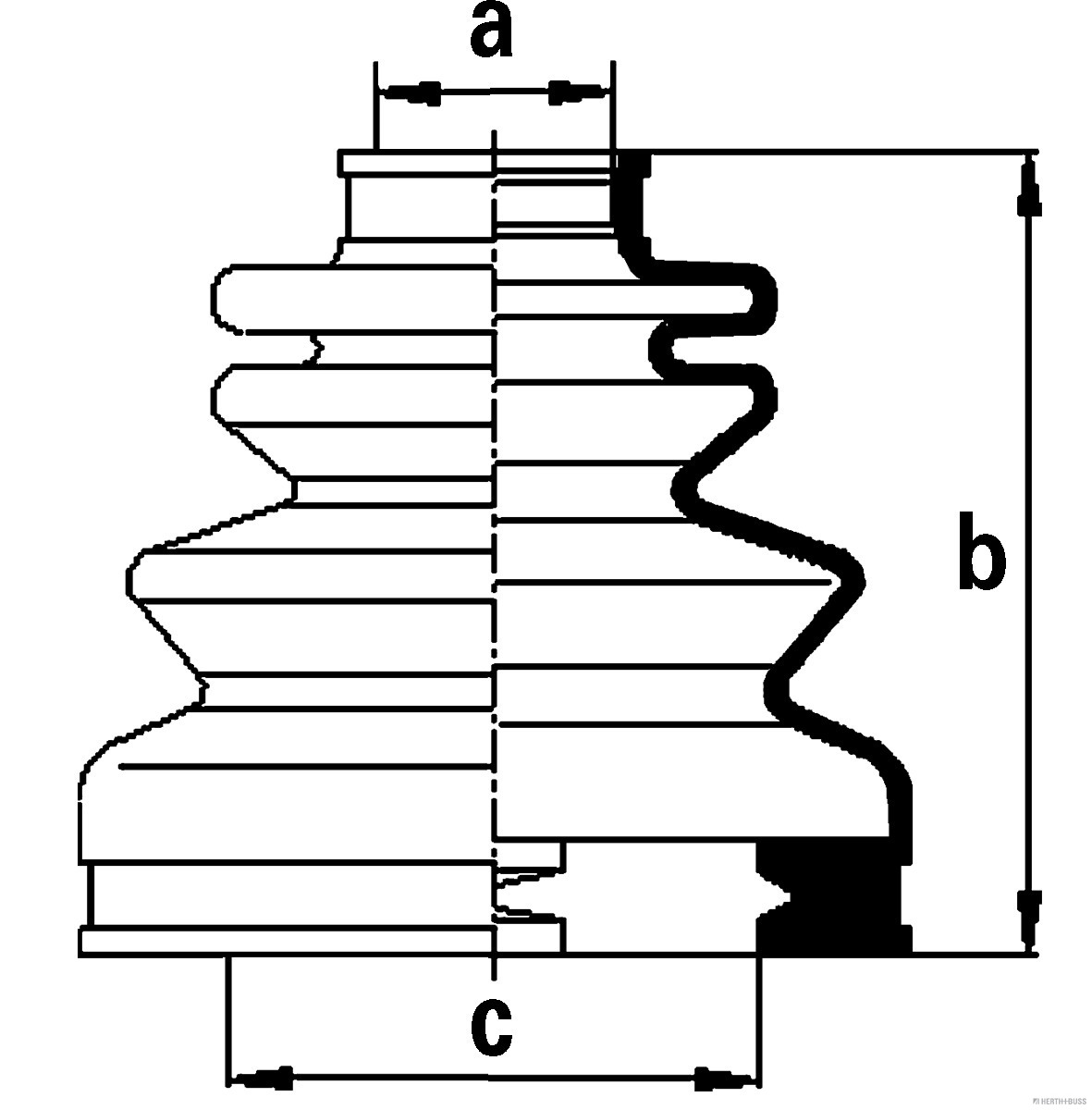Herth+Buss Jakoparts Aandrijfashoes J2881019