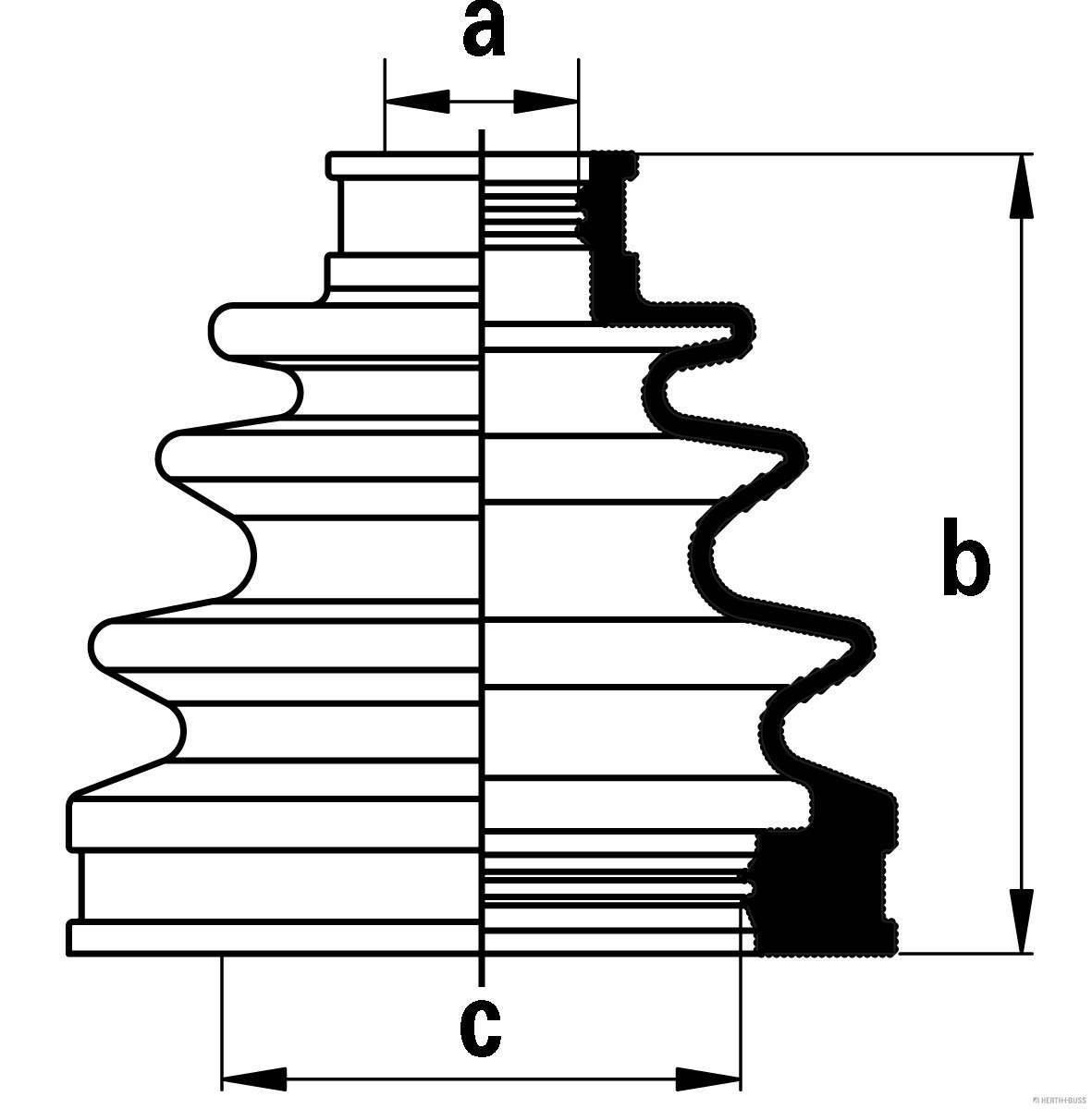 Herth+Buss Jakoparts Aandrijfashoes J2882017