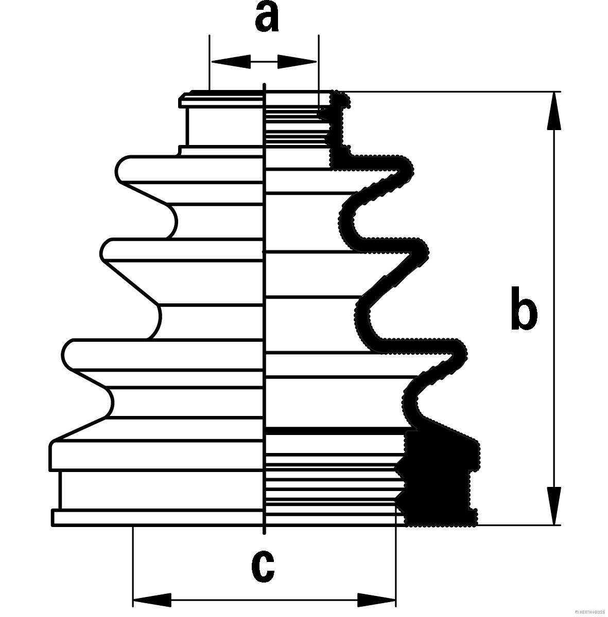 Herth+Buss Jakoparts Aandrijfashoes J2882020