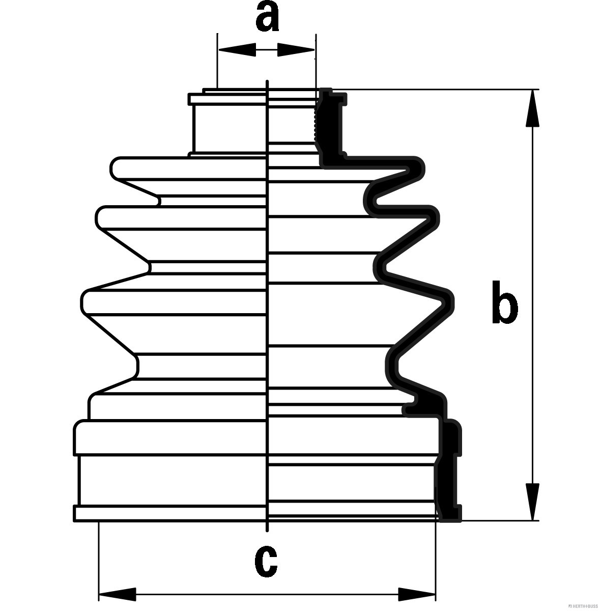 Herth+Buss Jakoparts Aandrijfashoes J2883001