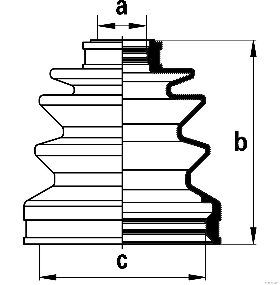Herth+Buss Jakoparts Aandrijfashoes J2884001