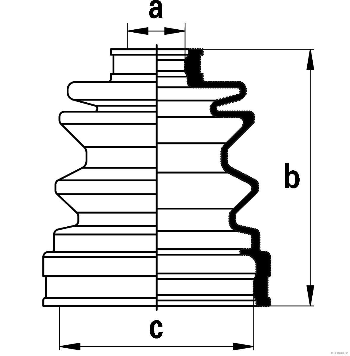 Herth+Buss Jakoparts Aandrijfashoes J2885002
