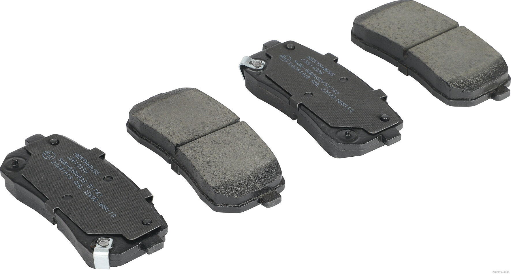 Herth+Buss Jakoparts Remblokkenset, schijfrem J3610330