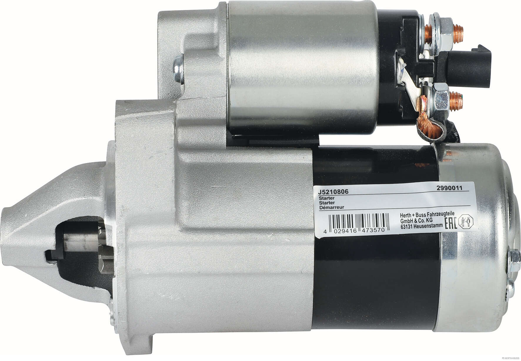 Herth+Buss Jakoparts Startmotor / Starter J5210806