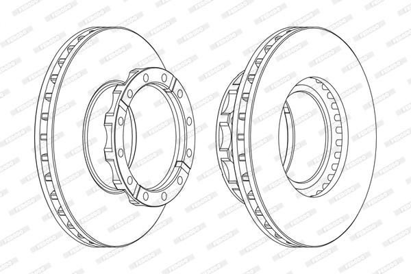 Remschijven Ferodo FCR254A