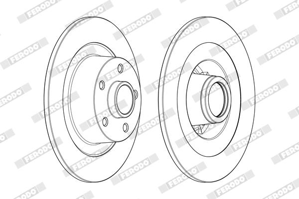 Ferodo Remschijven DDF1729-1