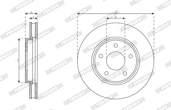 Ferodo Remschijf DDF2908C