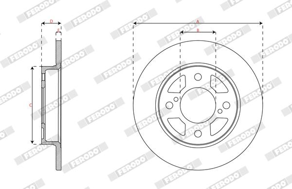 Ferodo Remschijf DDF2981C