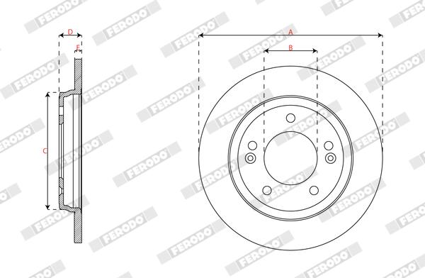 Ferodo Remschijf DDF3037C
