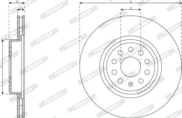 Ferodo Remschijf DDF3101C