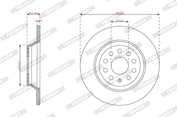 Ferodo Remschijf DDF3169C