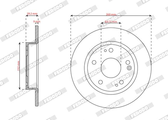 Ferodo Remschijf DDF3179C