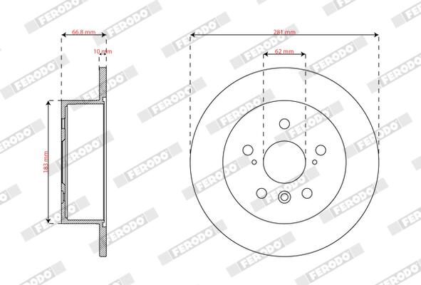 Ferodo Remschijf DDF3191C