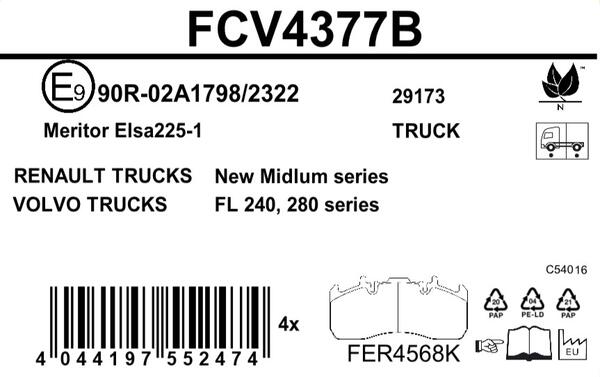 Ferodo Remblokset FCV4377B