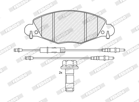 Ferodo Remblokset FDB1412