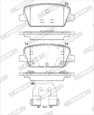 Ferodo Remblokset FDB5411