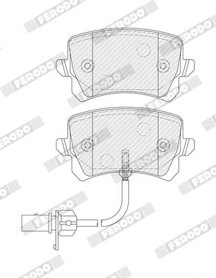 Ferodo Remblokkenset, schijfrem FDB5451
