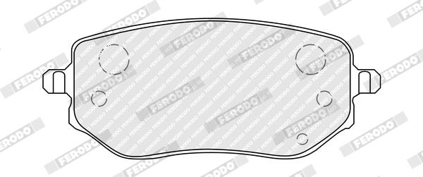 Ferodo Remblokkenset, schijfrem FDB5519