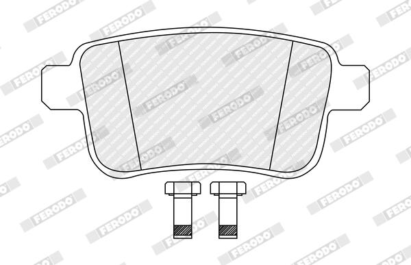 Ferodo Remblokkenset, schijfrem FDB5559
