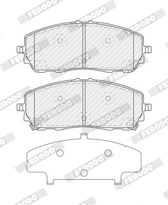 Remblokkenset, schijfrem Ferodo FDB5631