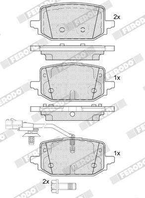 Remblokkenset, schijfrem Ferodo FDB5636