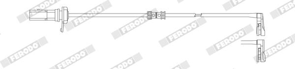 Ferodo Waarschuwingscontact, remvoering-/blokslijtage FWI498