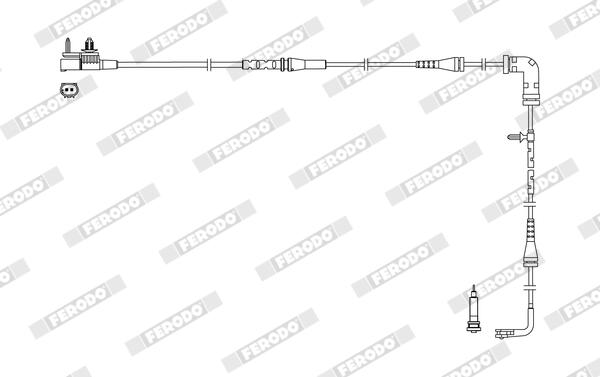 Ferodo Waarschuwingscontact, remvoering-/blokslijtage FWI508