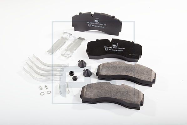 Remblokkenset, schijfrem Pe Automotive 086.370-00A