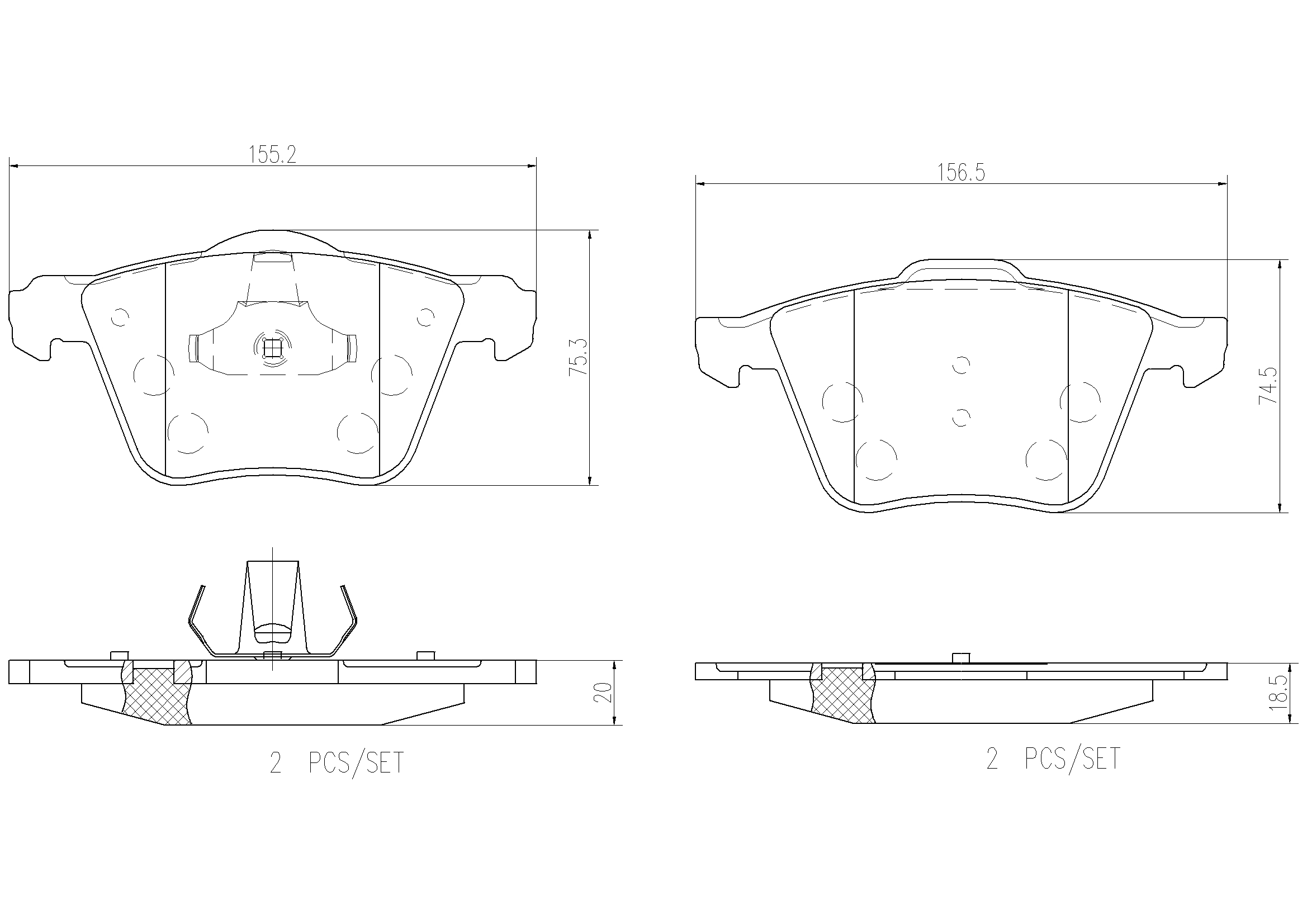 Brembo Remblokset P 24 077E