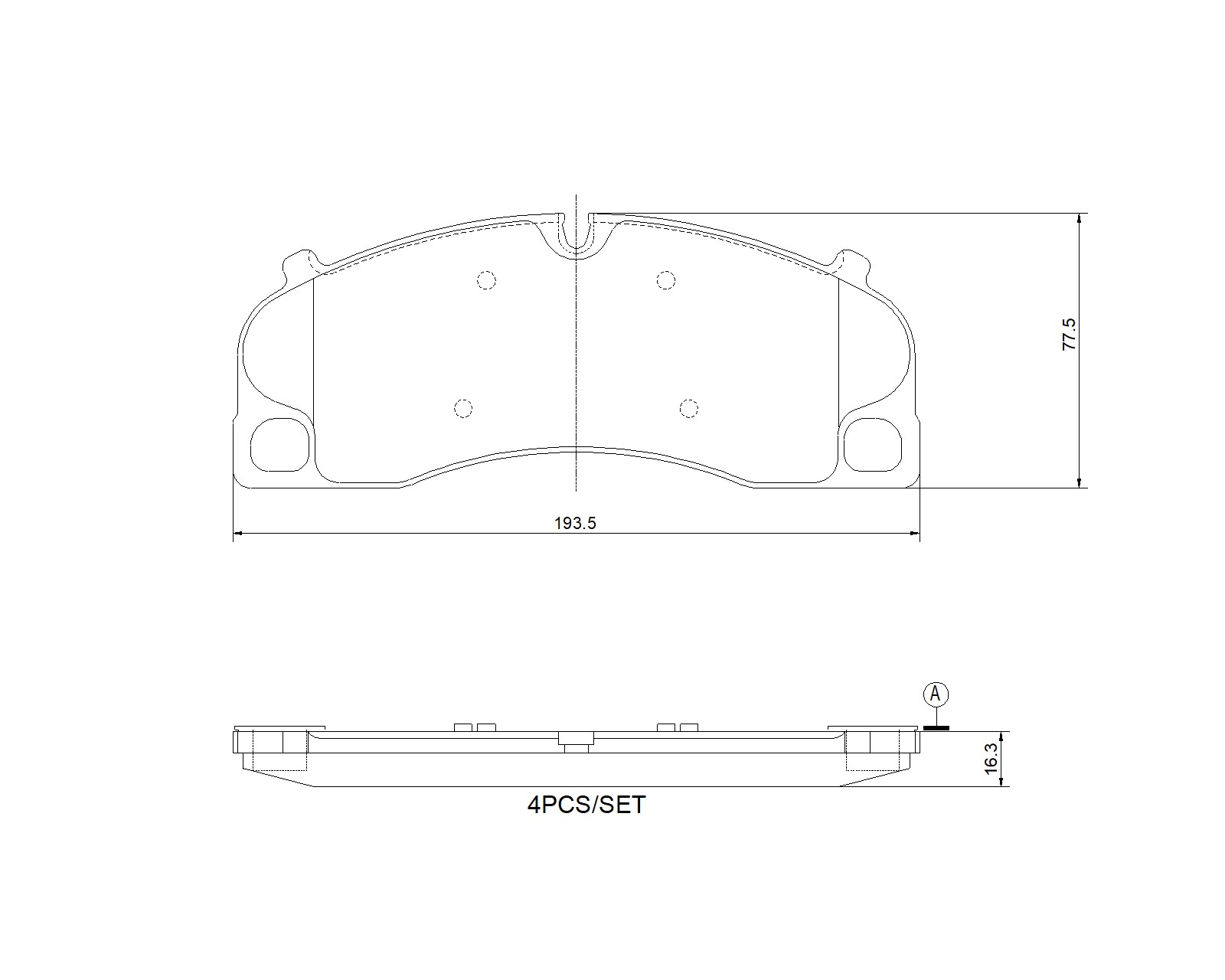 Remblokkenset, schijfrem Brembo P 65 059