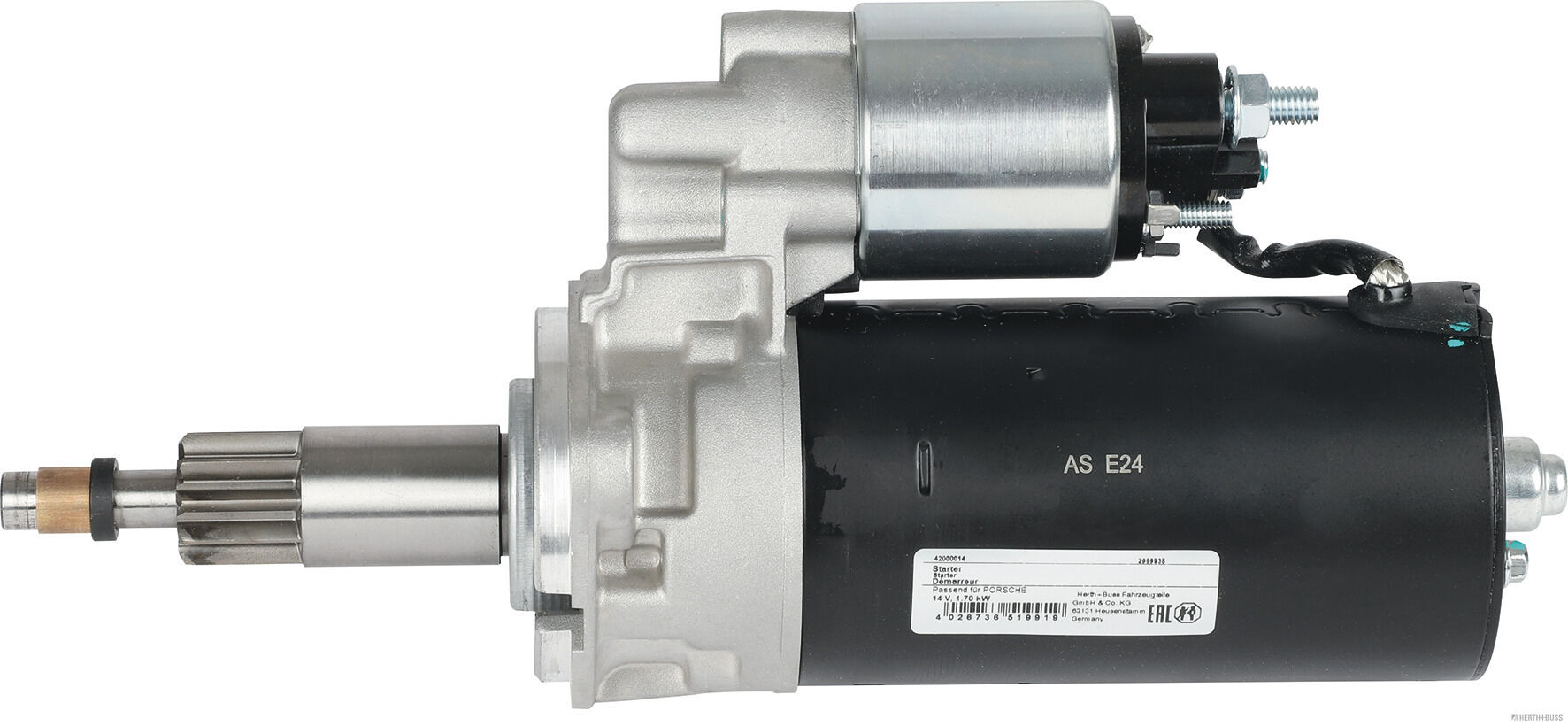 Herth+Buss Elparts Startmotor / Starter 42000014