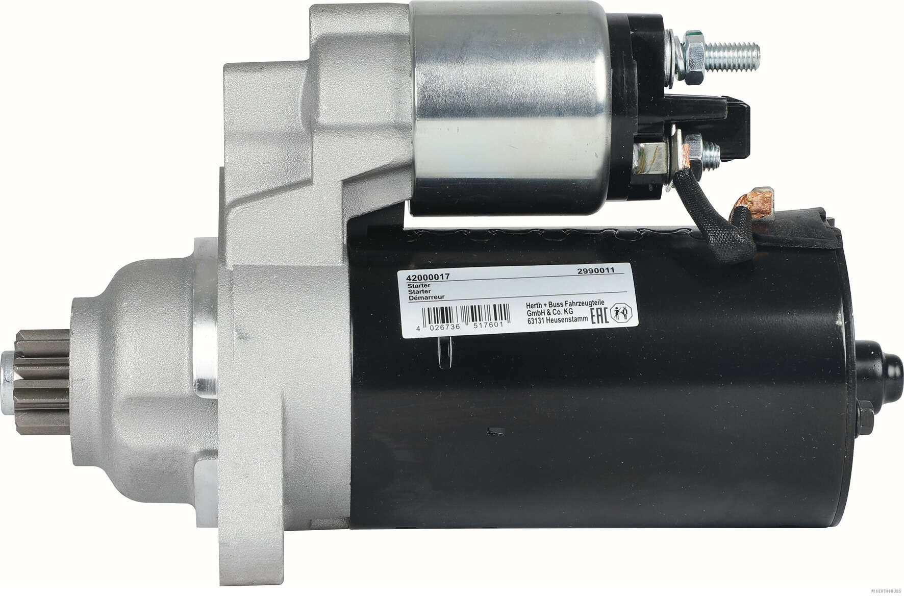 Herth+Buss Elparts Startmotor / Starter 42000017