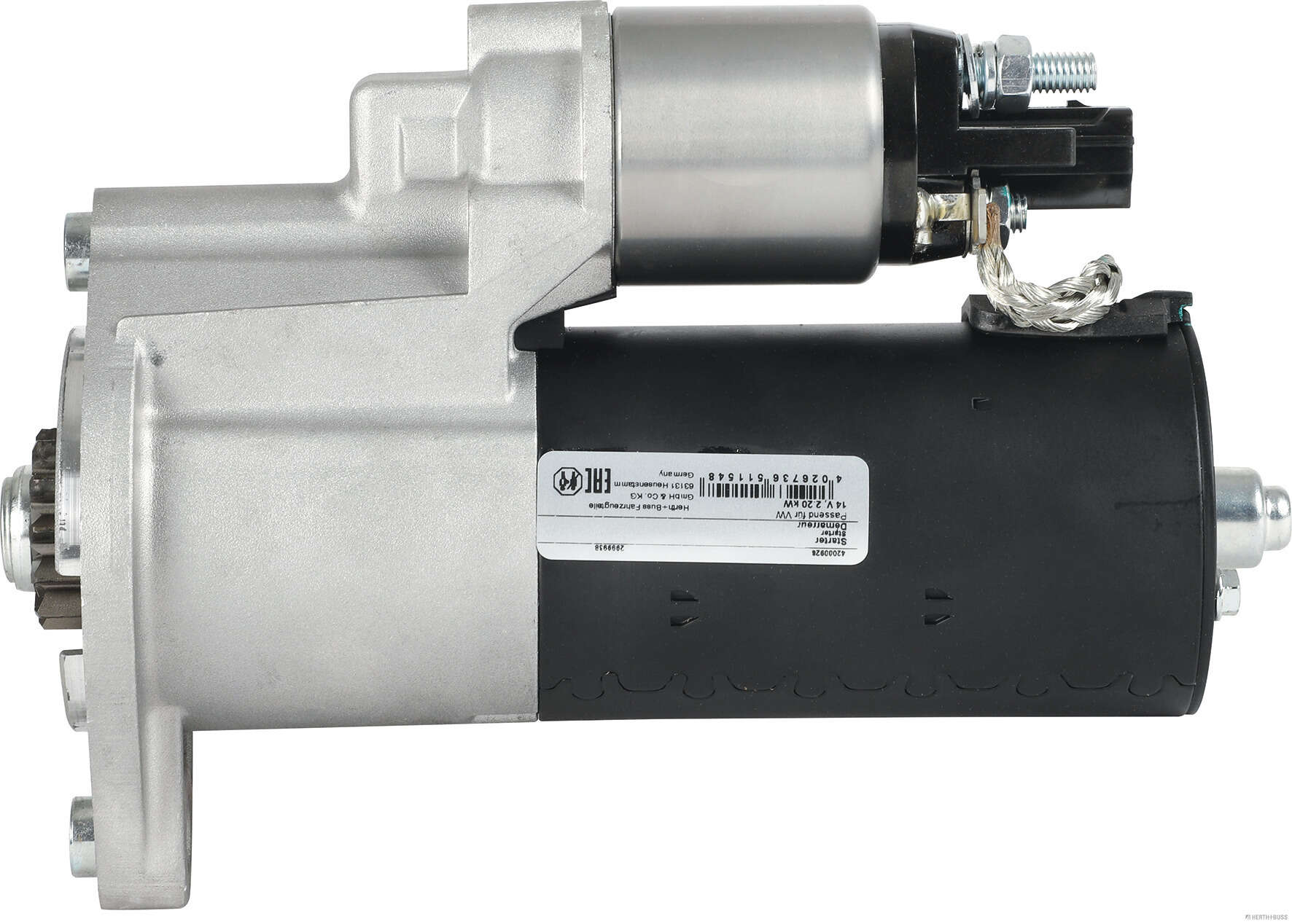 Herth+Buss Elparts Startmotor / Starter 42000926