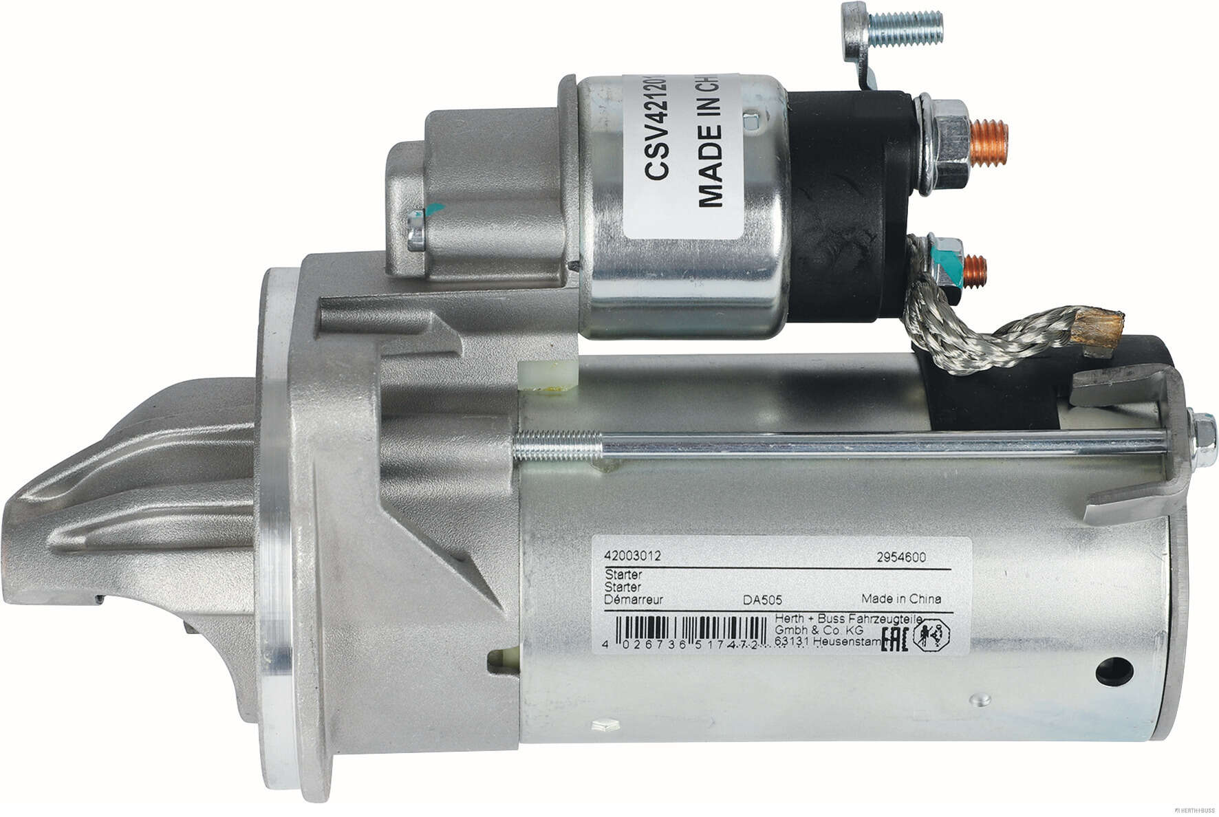 Herth+Buss Elparts Startmotor / Starter 42003012