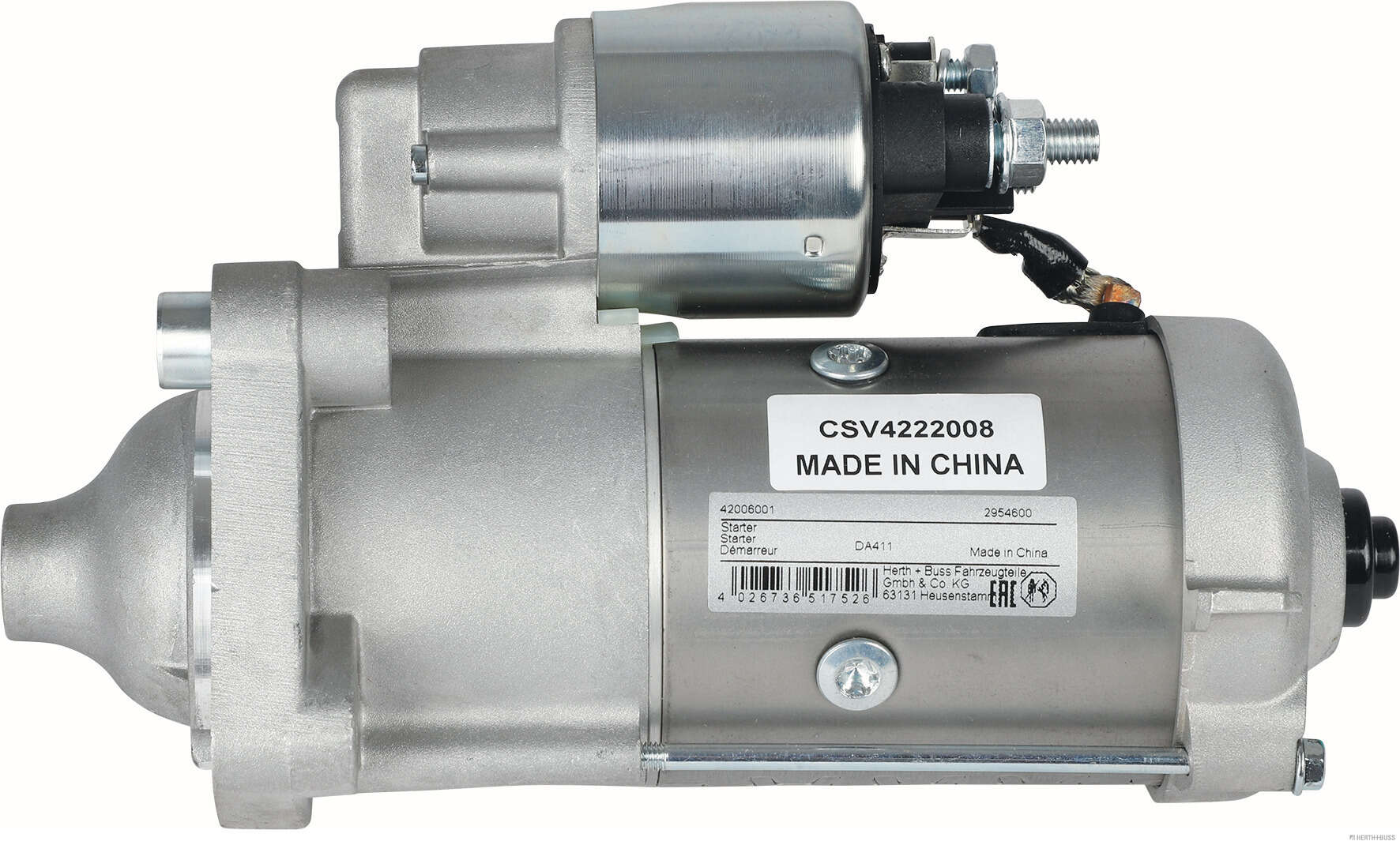 Herth+Buss Elparts Startmotor / Starter 42006001